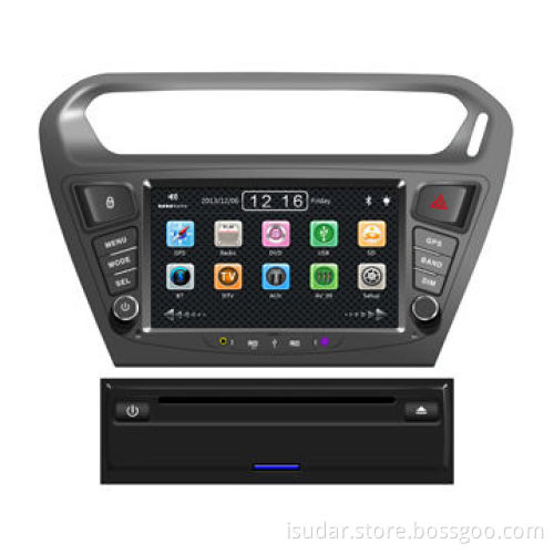 Car GPS System for Peugeot 301 2013, NAV/CD/MP3/DVD/USB/SD/BT with 8" TFT Monitor